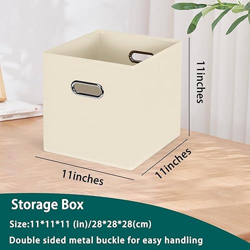 Miniatura 2 de Cubos de almacenamiento plegables negros, caja de almacenamiento de tela, cestas organizadoras con asas dobles para organizador del hogar, juego de