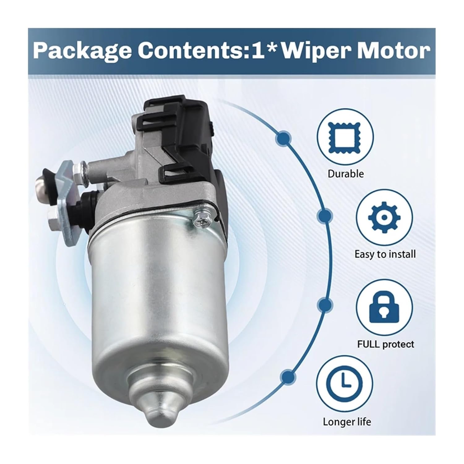 Car Wiper Motor Compatible with Toyota Compatible with Yaris Corolla Compatible with RAV4 2005-2013 851100D080 85110 0D080 85110-0D080