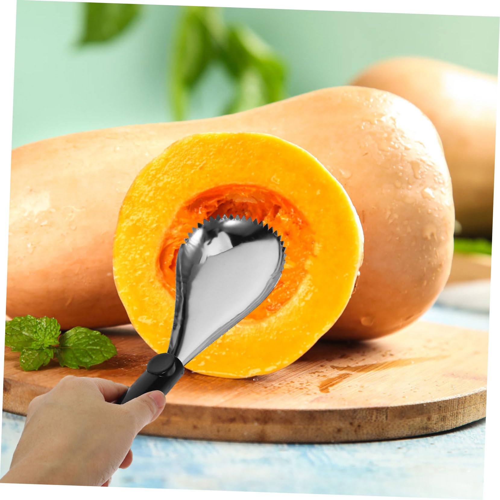 MAGICLULU 4 Sätze Kürbisschaufel Obstschaber Obstschale Obst- Und Gemüseentkerner Gadget Werkzeug Zum Entkernen Von Tomaten Kürbisschnitzschaufel Ananasschäler Rostfreier Stahl 2 Stück * 4