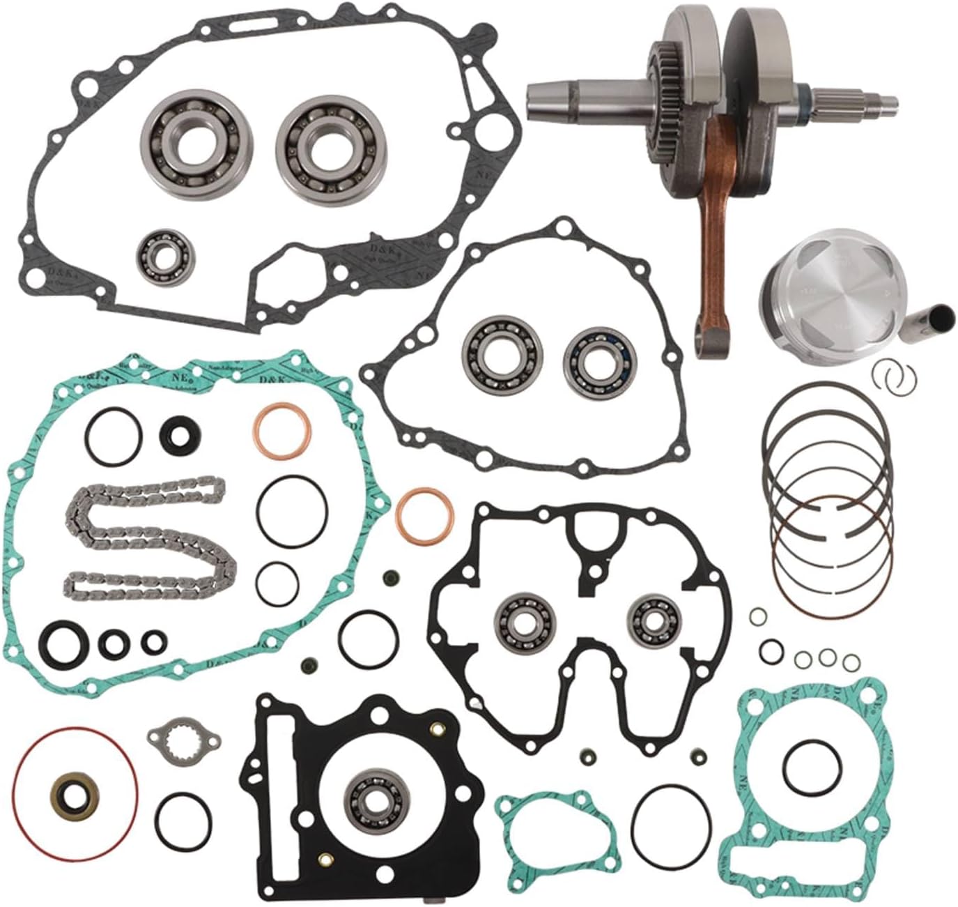All Balls Wrench Rabbit Complete Engine Rebuild Kits WR101-195 Compatible with/Replacement for Honda TRX 400 EX 1999-2004