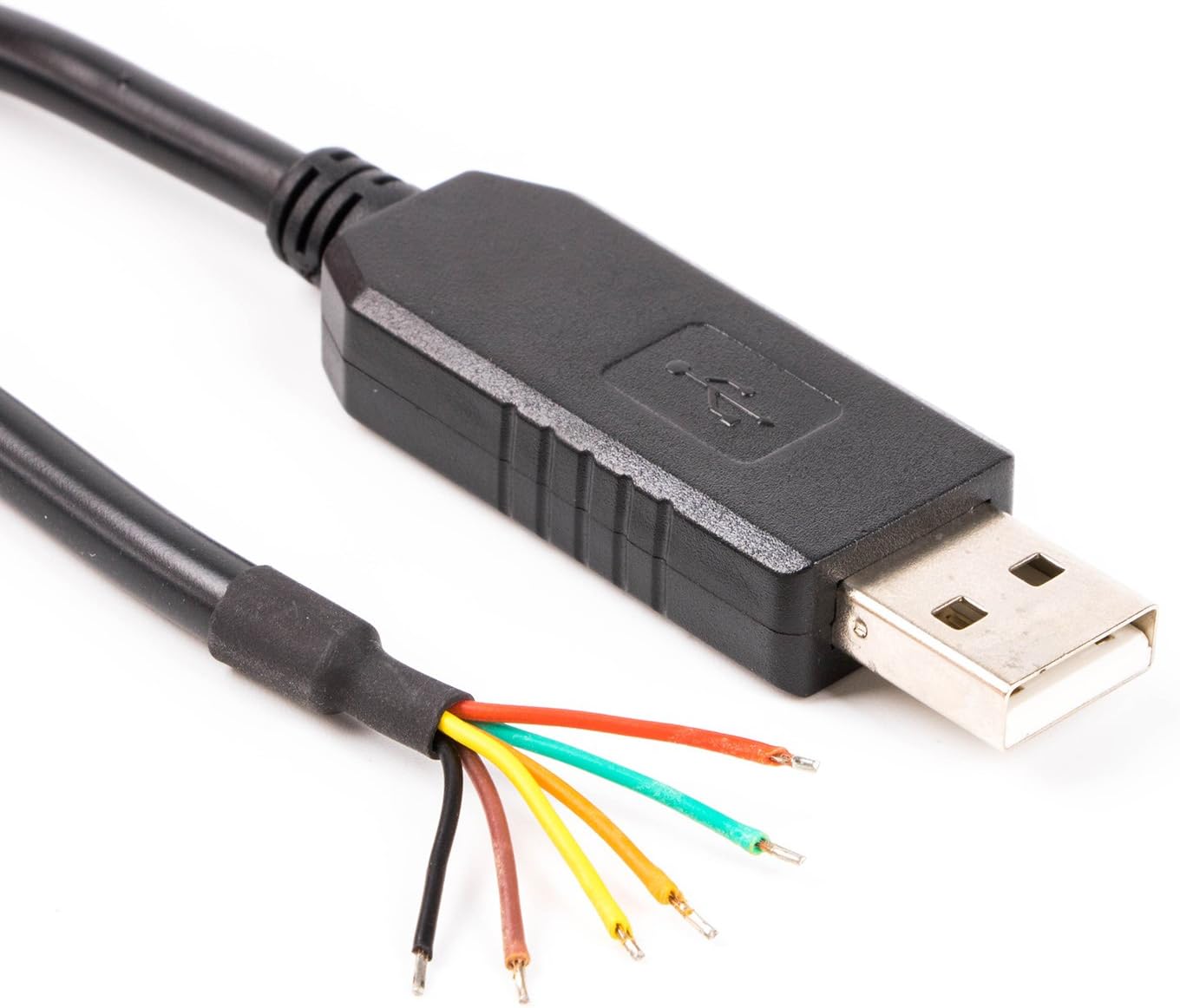 Usangreen FT232RL chip USB to 3.3v TTL UART serial cable, wire end, 6ft, TTL-232R-3V3-WE compatible