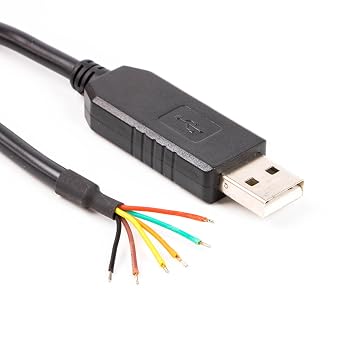 FT232RL chip USB to 3.3v TTL UART serial cable, wire end, 6ft, TTL-232R-3V3-WE compatible