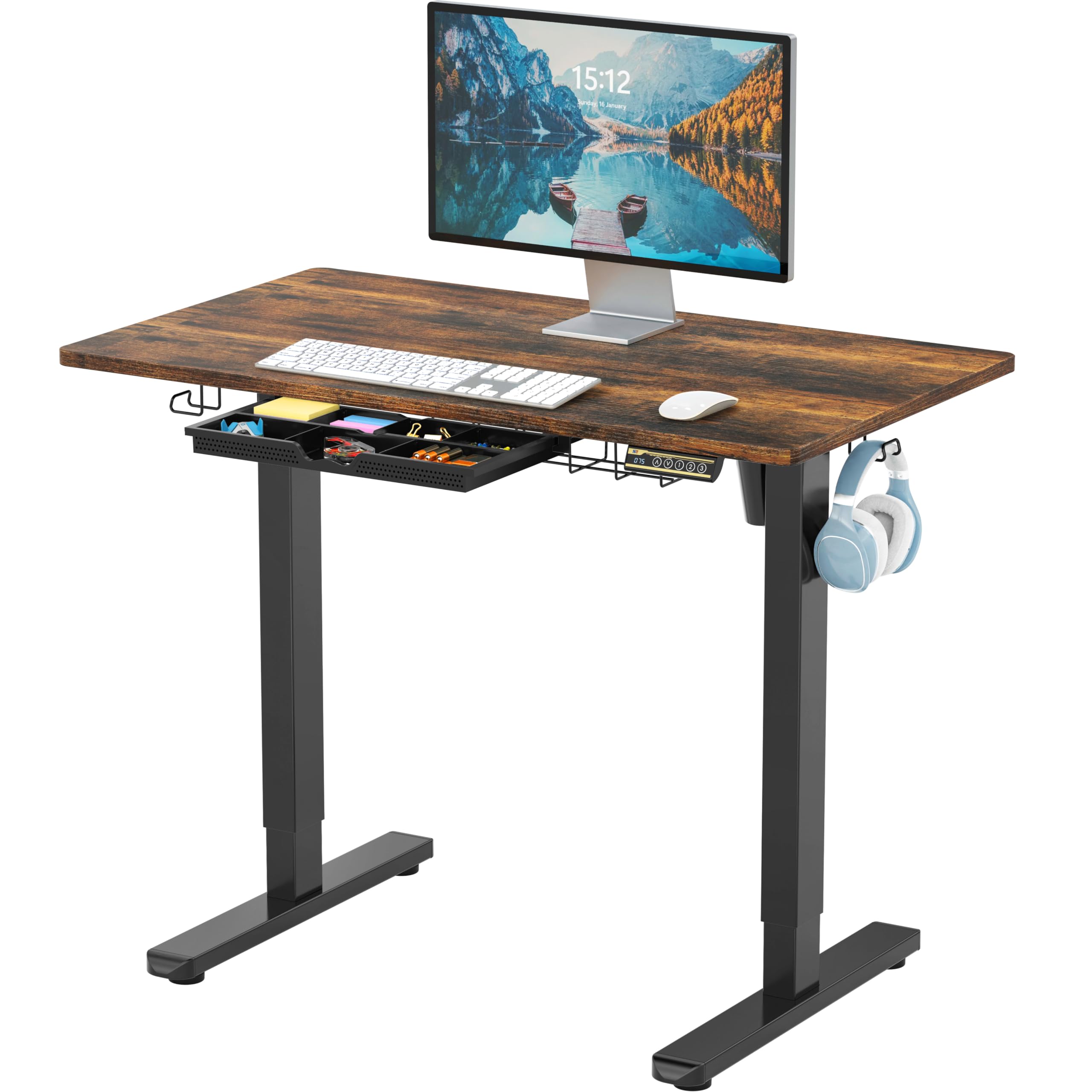 Amazon.com: SHW 40-Inch Electric Height Adjustable Standing Desk