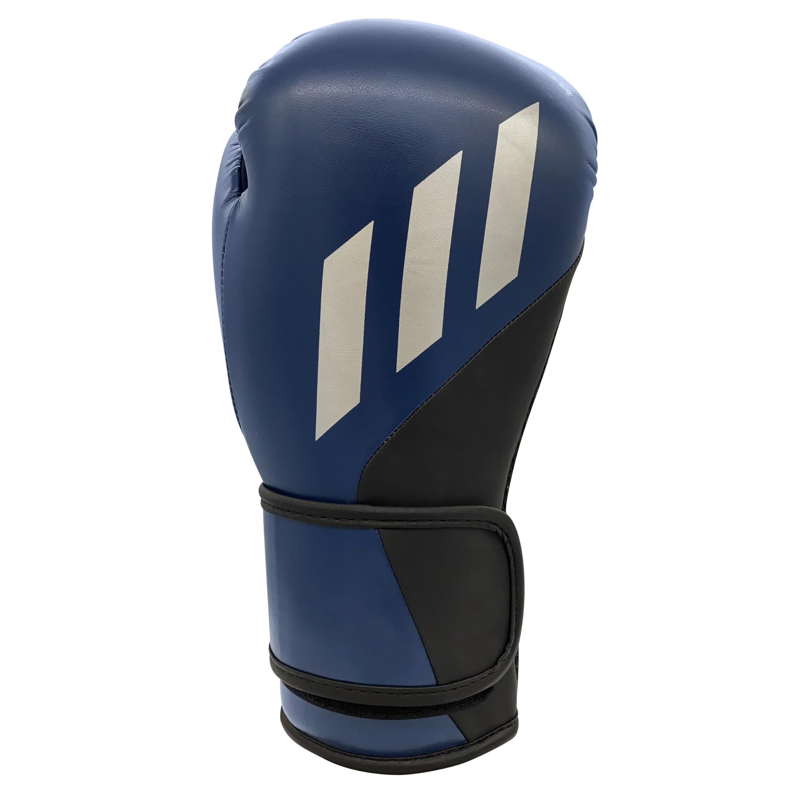 adidas Tilt 200 Boxhandschuhe, 284 g, aus PU-Leder, mit Gummizug für sicheren Sitz, bietet Handgelenkunterstützung für Sparring, Training und Boxsack-Workout, geeignet für Männer und Frauen, Blau