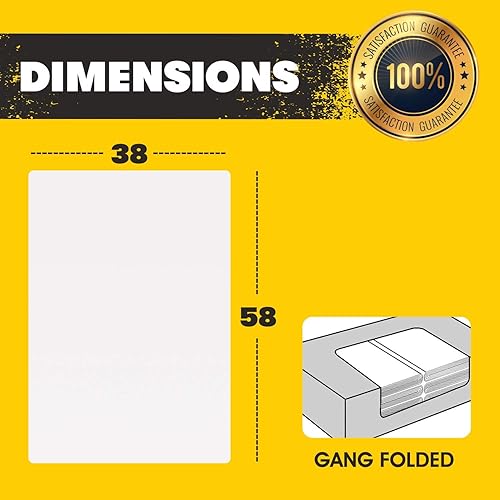 Miniatura 3 de Aluf Plastics Bolsas de basura transparentes resistentes para 55 galones, paquete enorme de 100 unidades, 38 x 58 pulgadas, 1.5 milésimas de pulgada