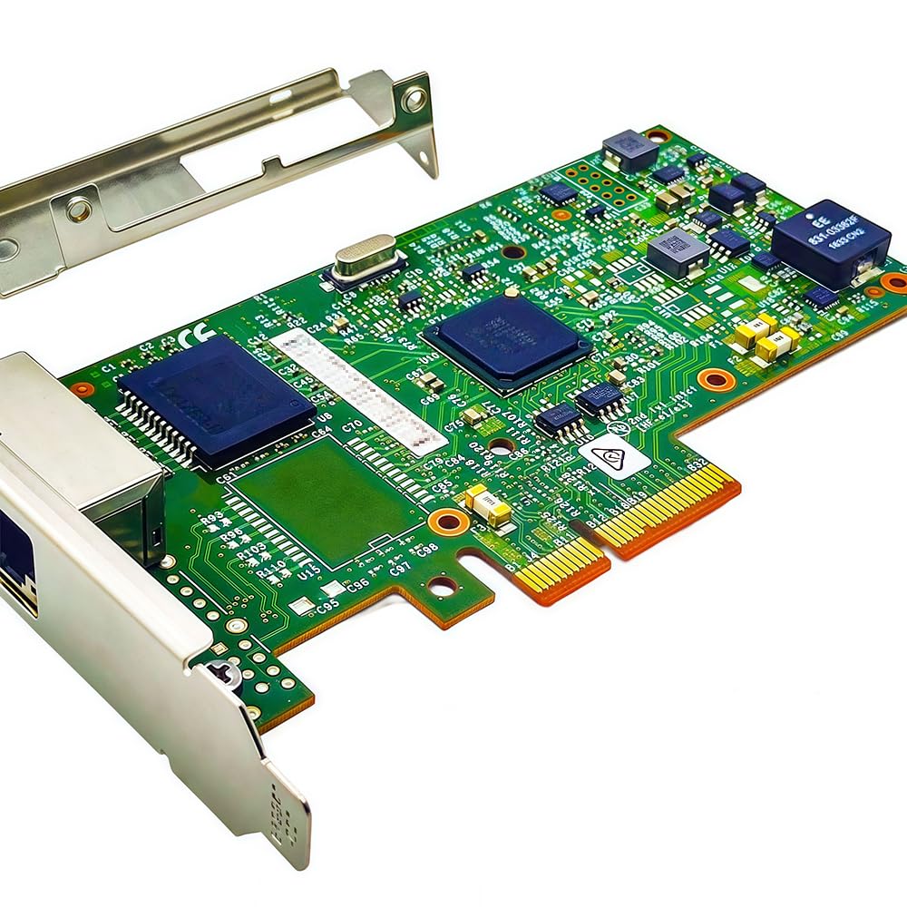Scheda di rete RJ45 1GbE compatibile con I350-T2, adattatore PCIe 2.1 a doppia porta | Le due porte Gigabit RJ45 supportano SR-IOV, jumbo frame, PXE, iSCSI, VLAN 802.1Q e EEE per server stabili e reti NAS.