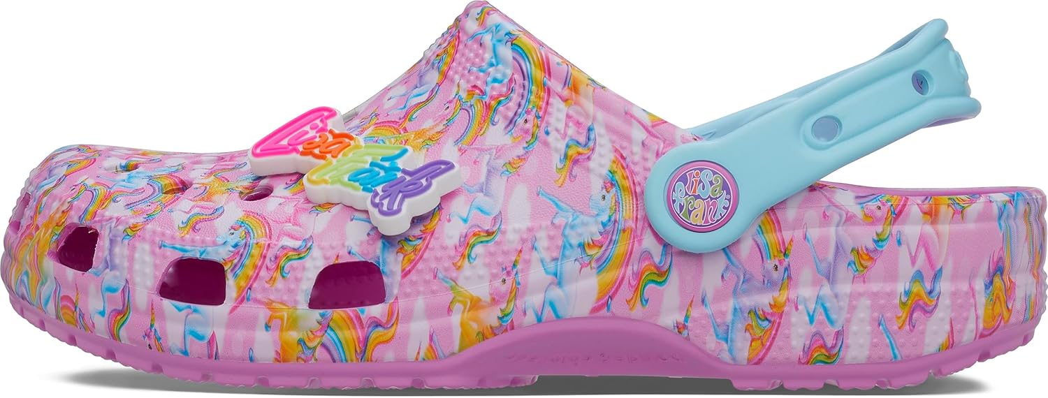 Crocs Unisex Classic Lisa Frank Clogs, Taffy Pink, Numeric_9 US Men