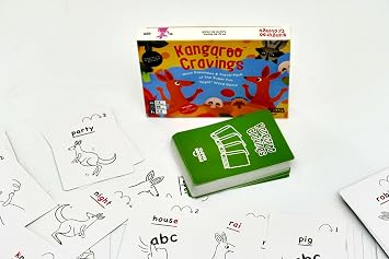 Kangaroo Cravings Noun Expansion Pack - Learn to Read 100 Noun Word Cards - Fun Learning Resources & Word Game for Kids Ages 4-9 - Parent and Teacher Must Haves for Preschool, Kindergarten, 1st to 3rd