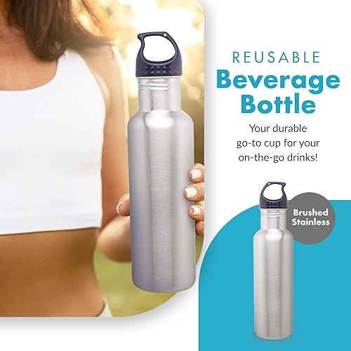 Miniatura 2 de Botella de agua de acero inoxidable (24 oz) de capacidad