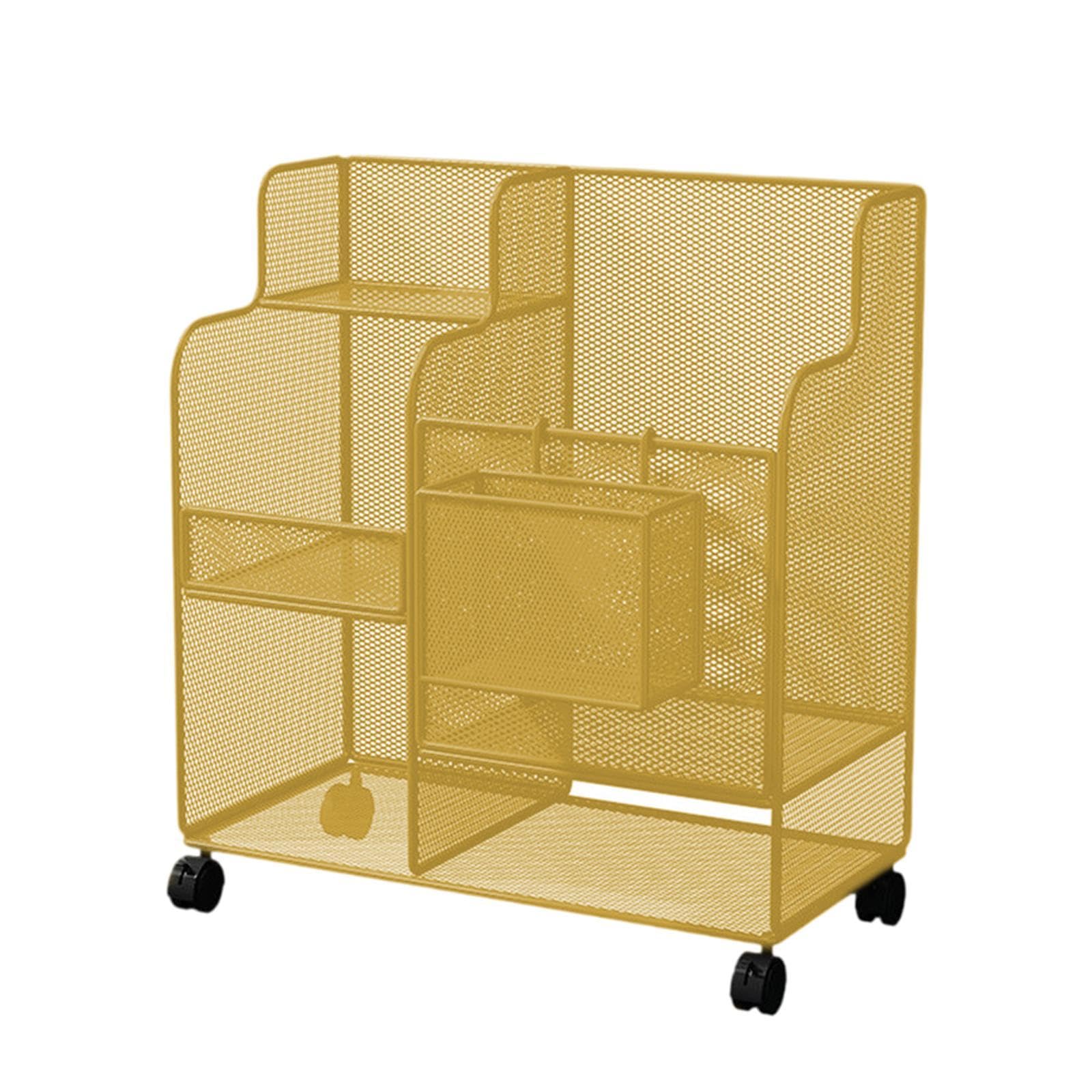 Fitness Equipment Organizer with Wheels Convenient Freestanding Utility Cart Gold | Weight Storage | Strength Training | Fitness Running & Yoga-image-44