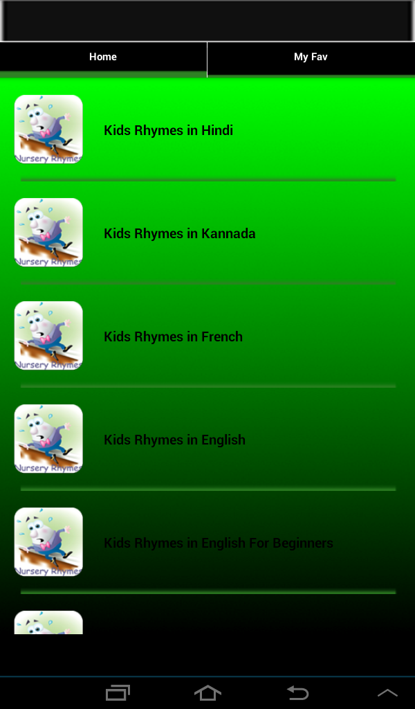 Dff Language Aplicación Kids Rhymes In Diff Language en Amazon Appstore