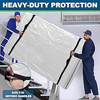 Vista 5 de TICONN Bolsas de colchón para mudanza, bolsa de mudanza de colchón resistente, funda protectora de colchón reutilizable para almacenamiento con asas