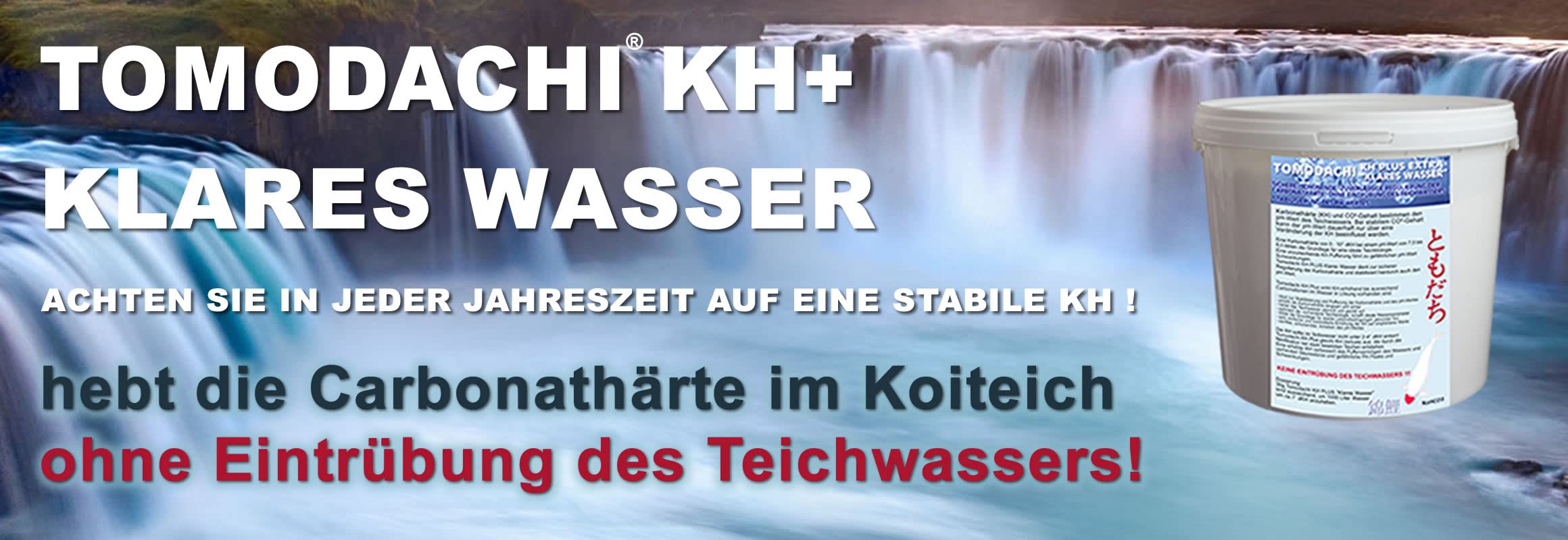 KH Plus Koiteich klares Wasser PH stabil Karbonathärte Teich PH Puffer gesundes Teichwasser gesunde Koi 20kg Sack
