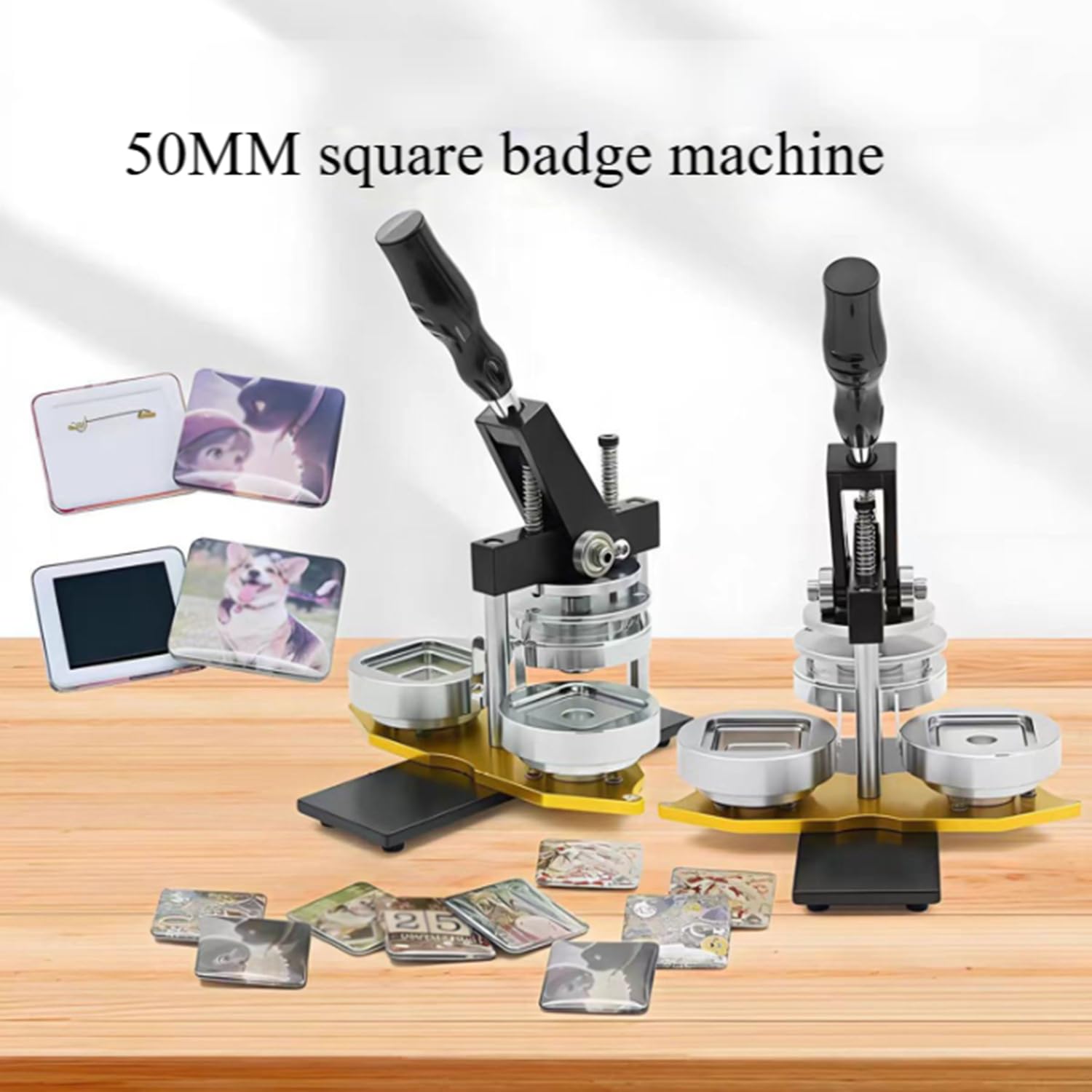 Máquina para Hacer imanes de Fotos,DIY Refrigerator Sticker Magnet Press Kit con 100-Piezas Consumibles + Cortador de Papel, Crafting sin Esfuerzo Photo Magnet Machine