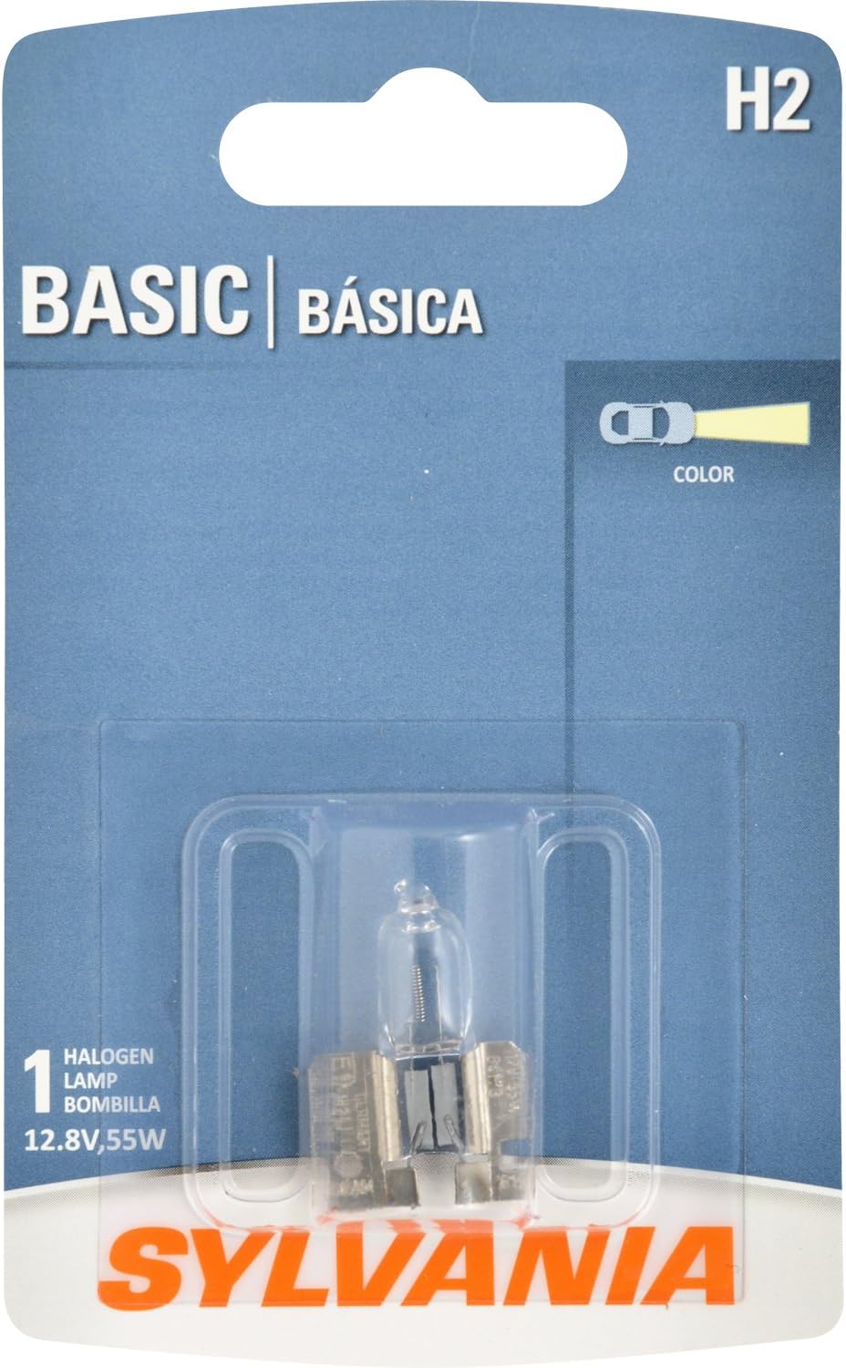 SYLVANIA H2 Basic Halogen Headlight Bulb, (Contains 1 Bulb)