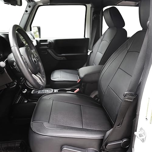 Miniatura 2 de OASIS AUTO - Fundas de asiento de cuero personalizadas (4 puertas, color negro)