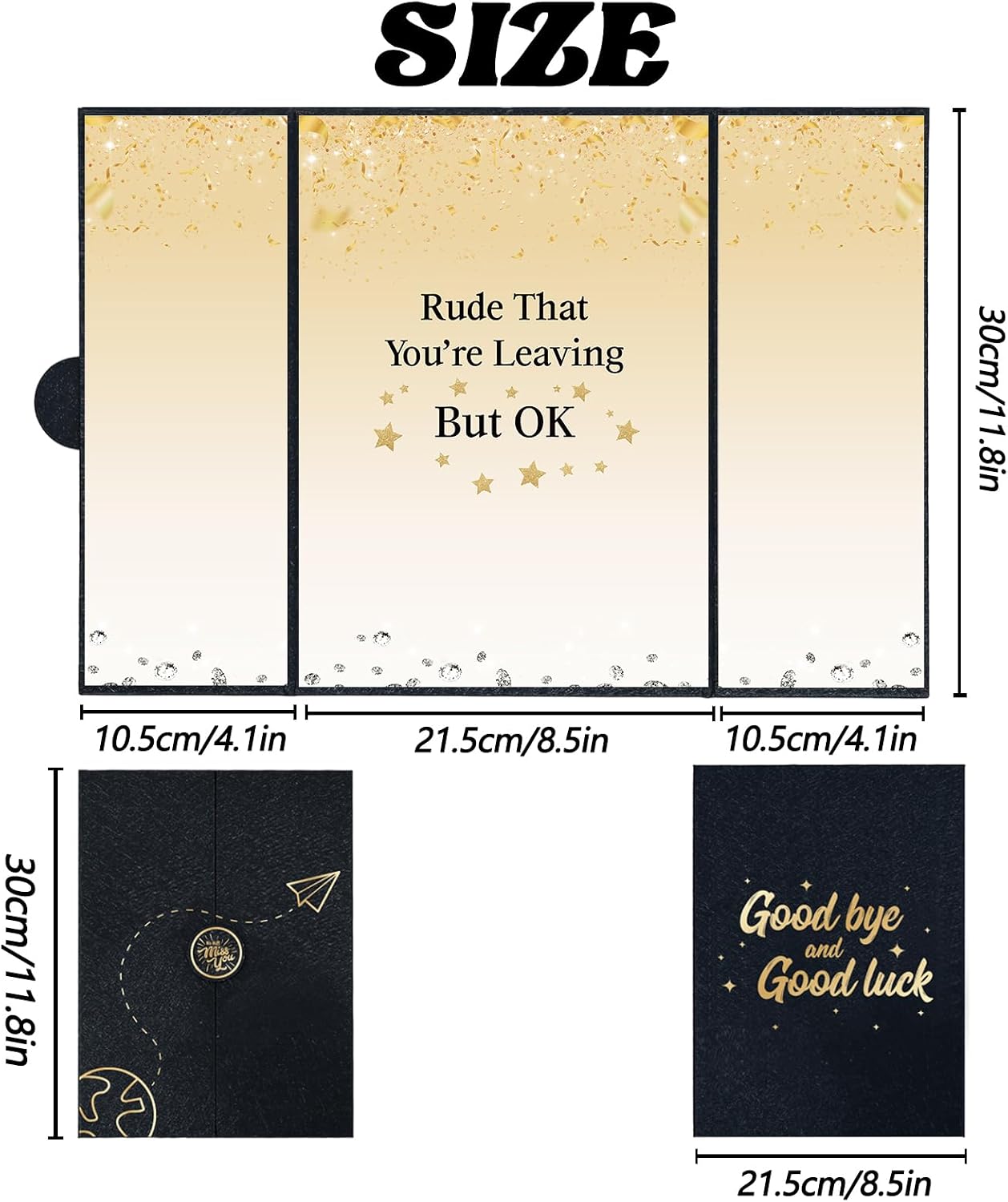 Crenics Farewell Party Decorations, Rude That You're Leaving But Ok Signature Book, Farewell Guest Book Alternative 18 x 12 inch, Great Farewell Going Away Retirement Keepsake Gifts | Farewell Party Decorations, Farewell Guest Book Alternative, Great Farewell Going Away Retirement Keepsake Gifts