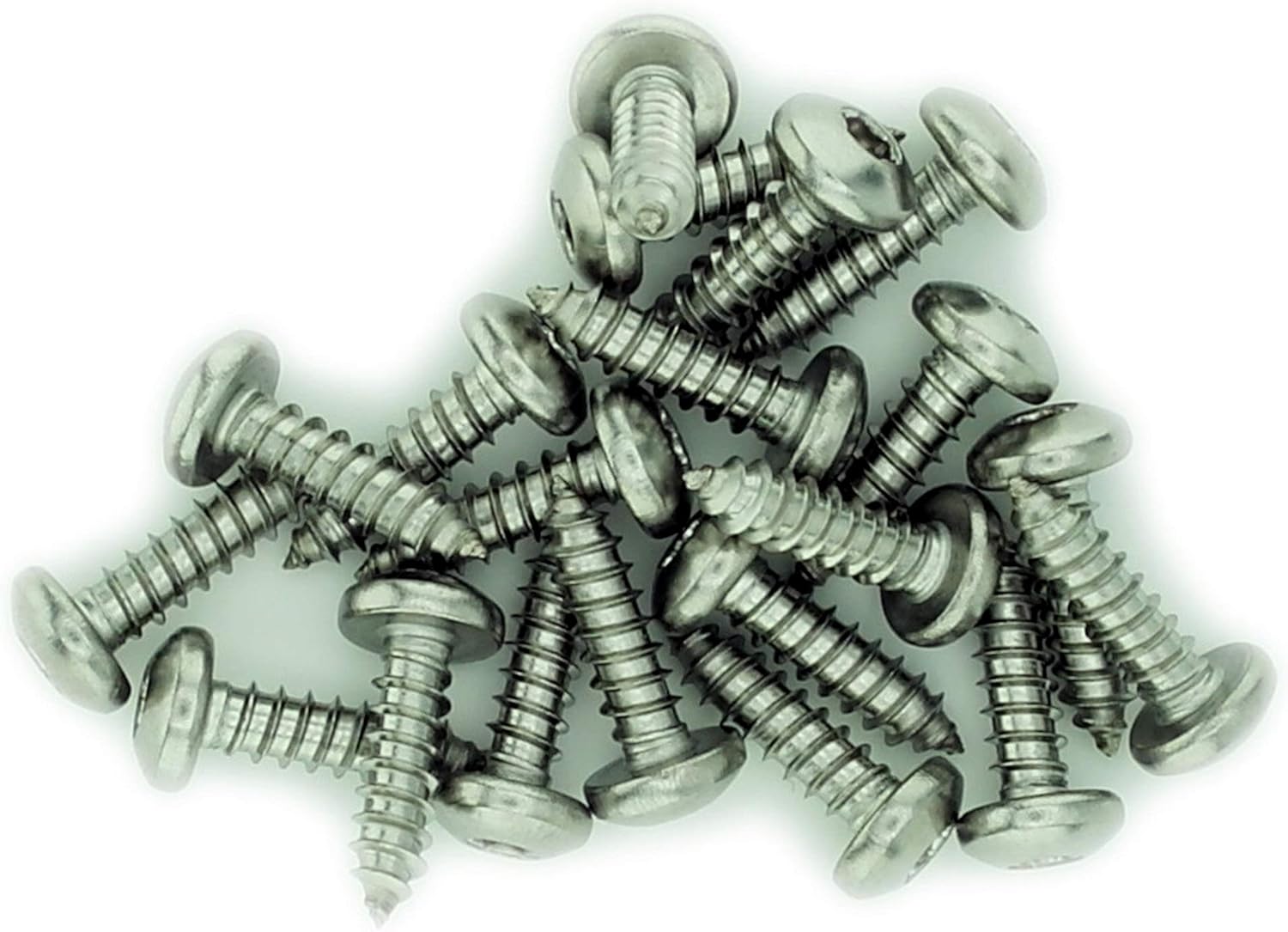 No.10 x 1.5 (4.8mm x 38mm) TX Pan Self-Tapping Screw - Stainless Steel (A2) (Pack of 20), 4.8x38 - A2 (20)