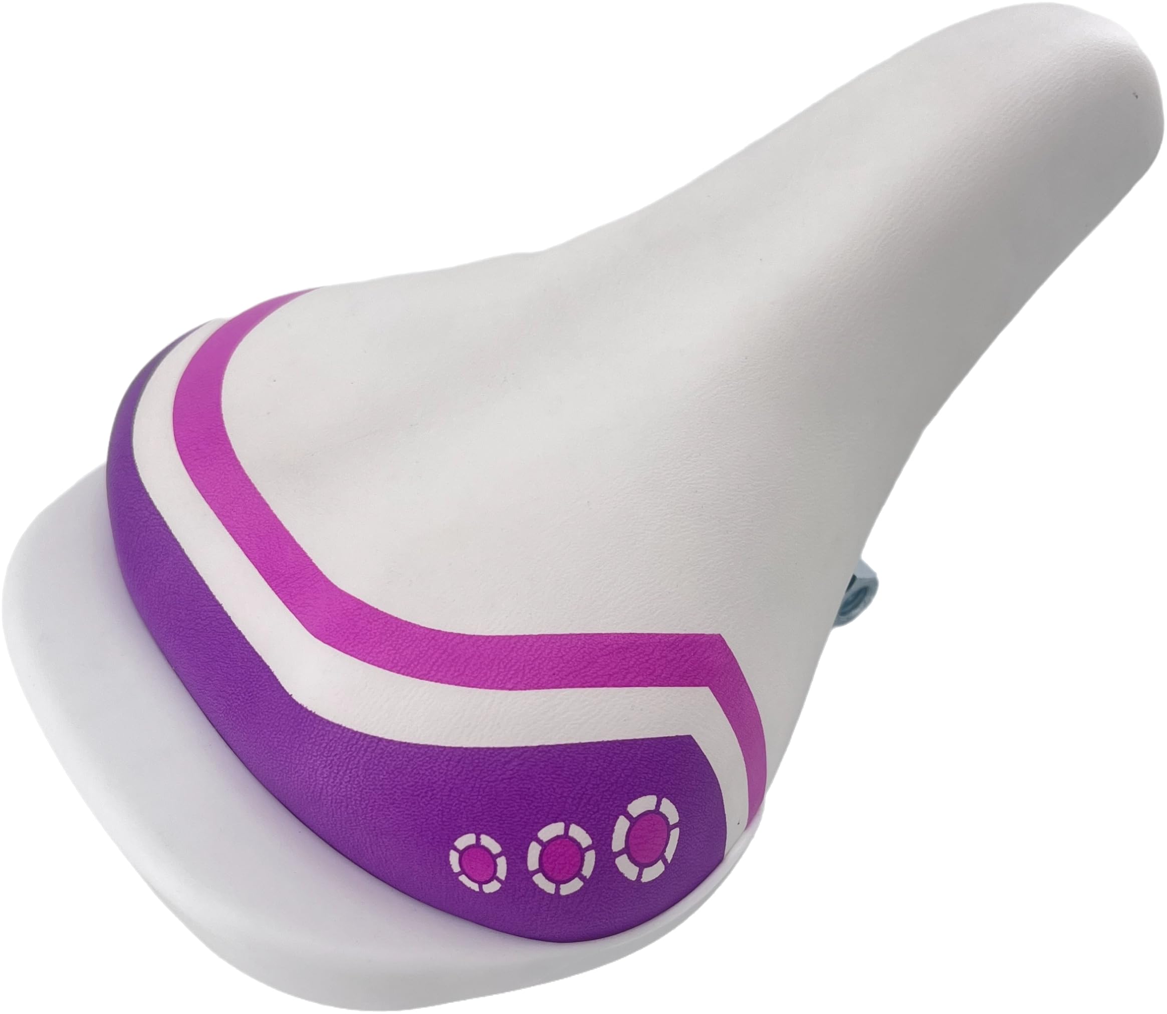 EIRONA Cycling Waterproof Front Kids Bike Seat for 12-18 Inch Bikes, Comfort Replacement Saddle for Boys & Girls, Fits 22.2mm Seatpost, Purple