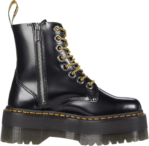 Dr. Martens 1460 8 Eye Brown', Bovver Boots Unisex Adulto, Nero Black 11822002, 42 EU - 3