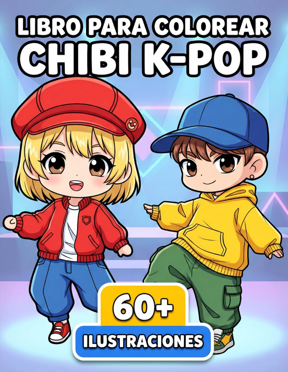 Chibi K-Pop - Libro para Colorear: Más De 60 Ilustraciones Tiernas Y Divertidas, Niños 6-12 Y Adolescentes, Momentos De Relax Sin Pantallas