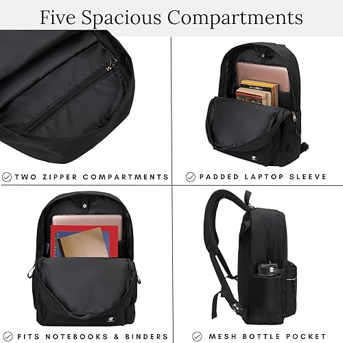 Miniatura 3 de Fenrici Mochila y lonchera para niños, bolsa escolar con compartimento para laptop, bolsa de almuerzo aislada, juego a juego