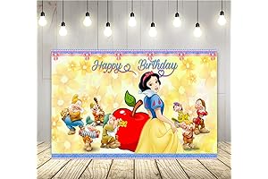 Princess Backdrop for Snow White Party Decoration