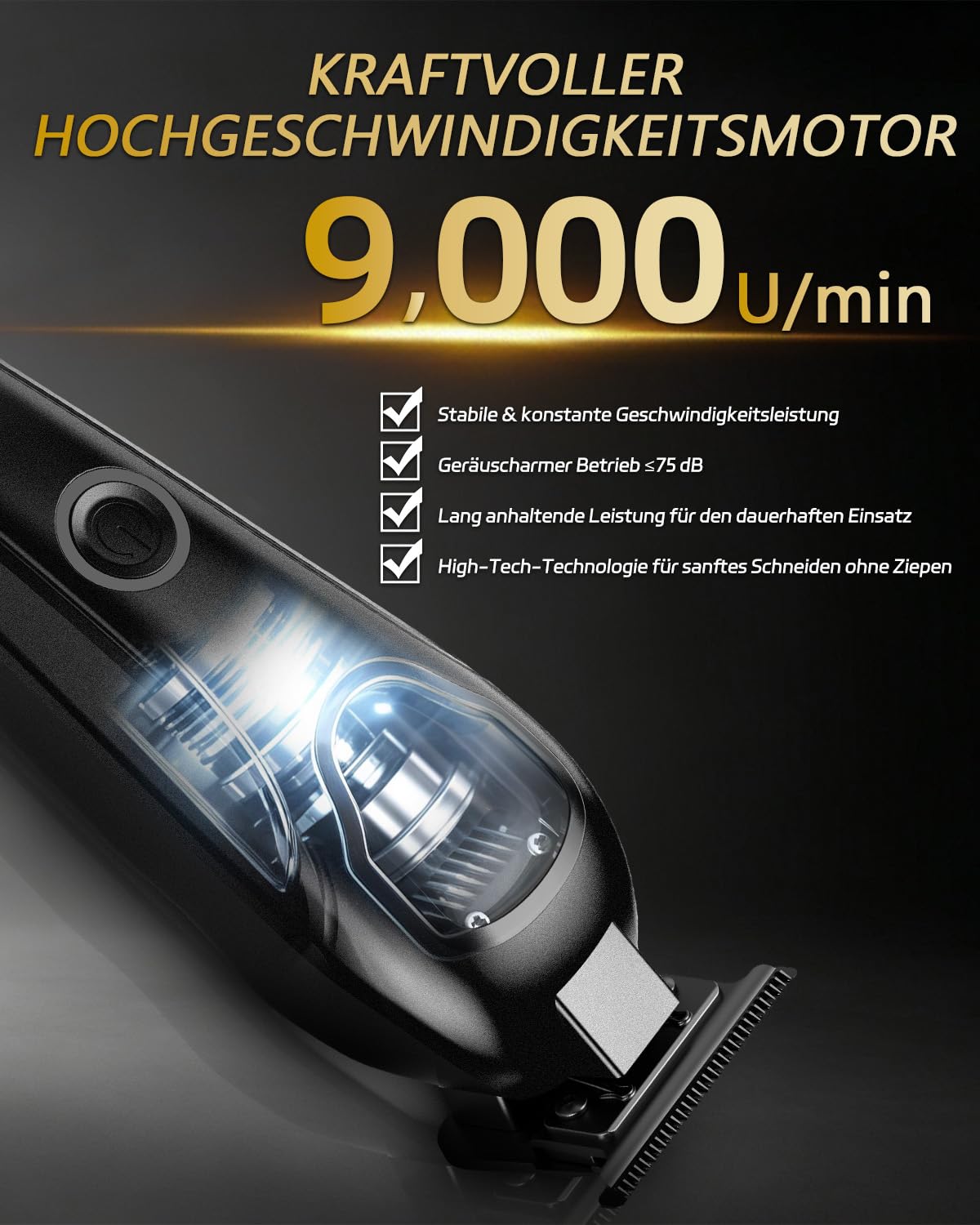 Rucha 9000 RPM haarschneidemaschine für Männer, bartschneider herren