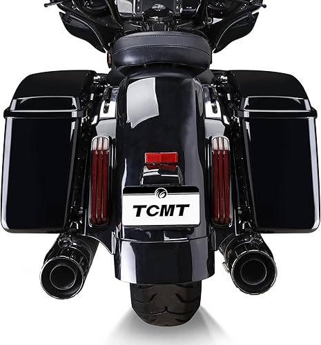 Miniatura 4 de TCMT Alforjas rígidas con pestillo para llave y forros, inserto de alfombra para Harley Touring 2014-2024 Street Road Glide Road King Electra Glide