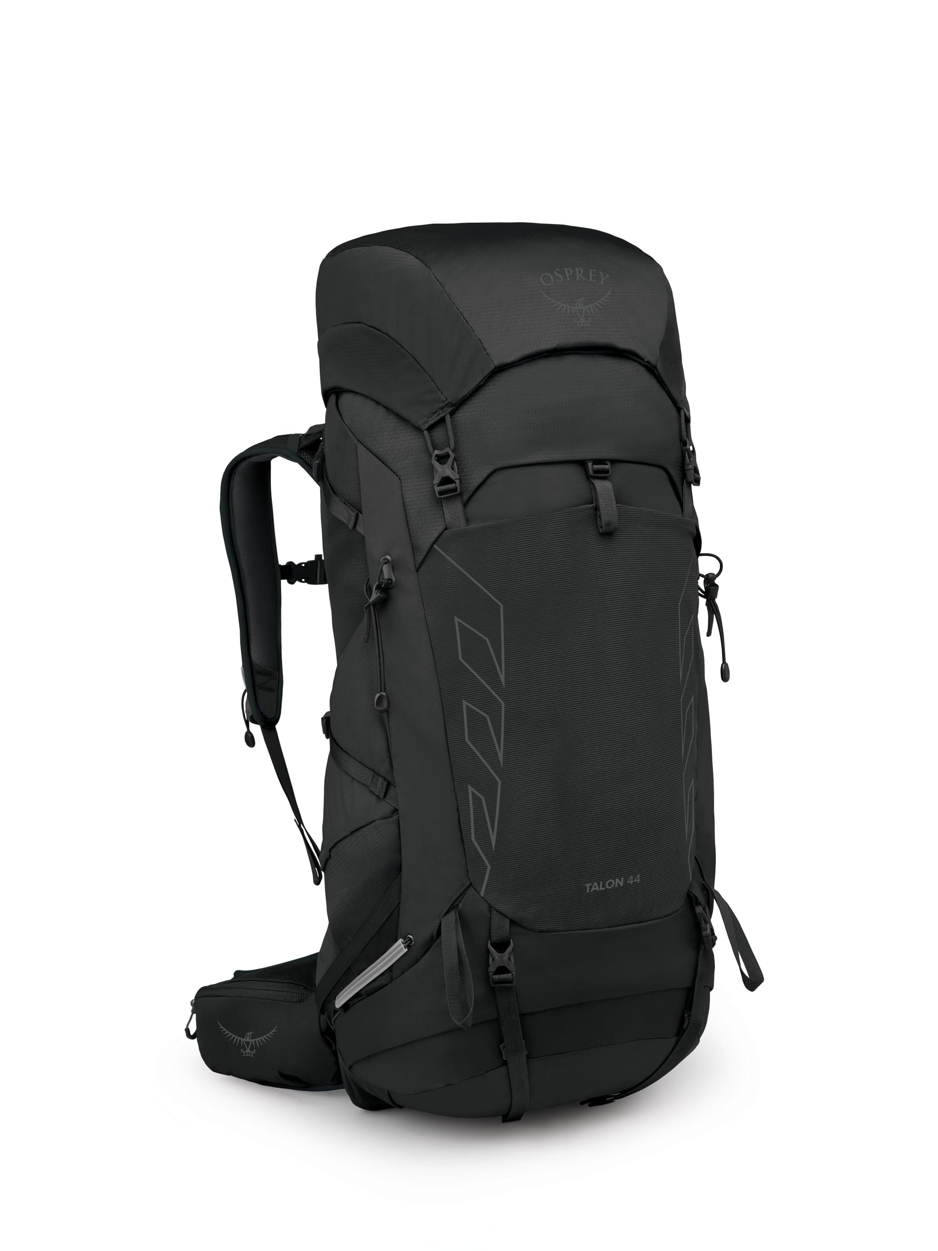 Osprey Talon 44L Men's Lightweight Hiking Backpack with Hipbelt, Black/Coal Grey, S/M