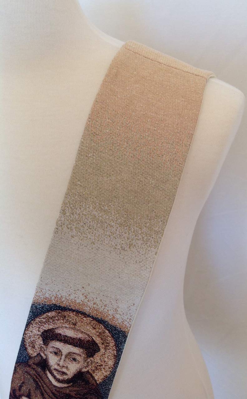 Deacon Stole St Francis and Tao Cross