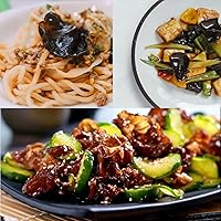 Vista 5 de VIGOROUS MOUNTAINS Hongo negro comestible orgánico seco hongo madera oído hongos Auricularia Auricula-judae para cocinar (4OZ)