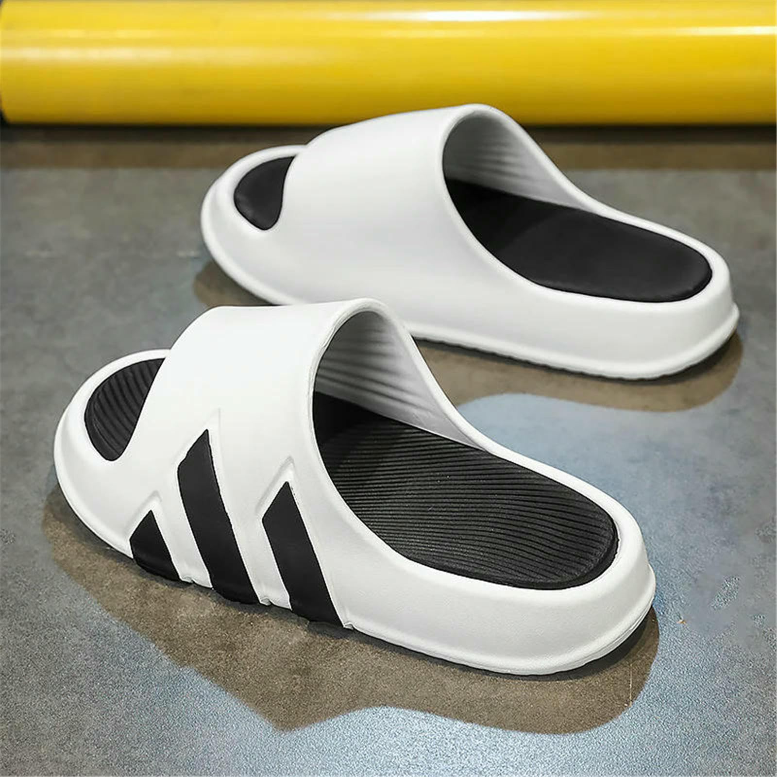 Ciabatte Uomo Summer Eva Slifors per Uomini E Donne Sport da Interno, Abiti Casa All'aperto, Bagno con A Forma di Sola Slip Couppl-cachi-38-39