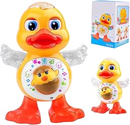 Giocattolo d'anatra danzante, Giocattolo Musicale Papera, Giocattolo per Bambini Camminante con musica e luci, Giocattolo Paperella Interattiva, Dancing Duck, Anatra Giochi per Neonati