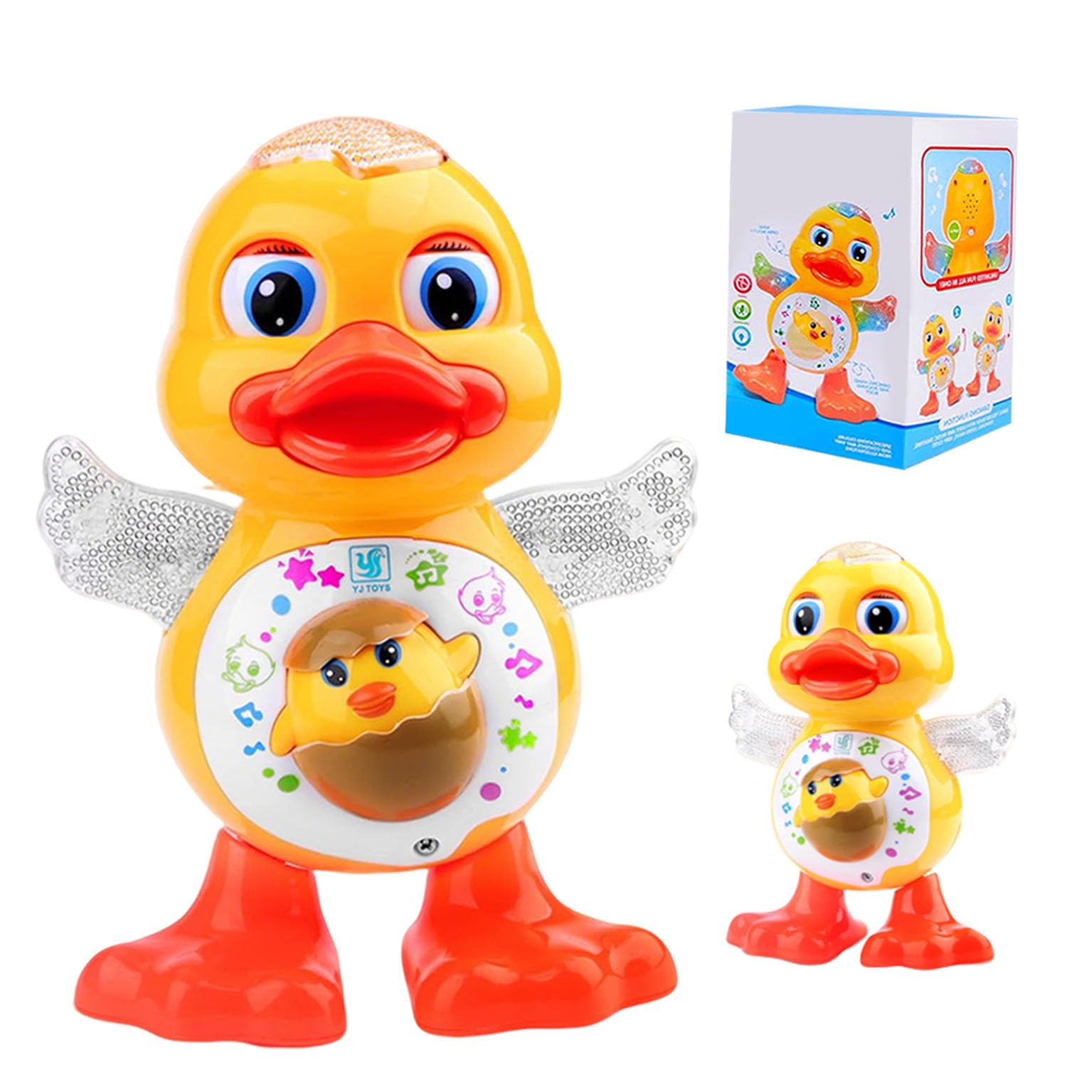 Giocattolo d'anatra danzante, Giocattolo Musicale Papera, Giocattolo per Bambini Camminante con musica e luci, Giocattolo Paperella Interattiva, Dancing Duck, Anatra Giochi per Neonati