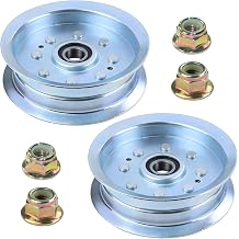 2 Pack 756-05034A GY20629 Idler Pulley for John Deere D140 Decks | Replaces AUC17621 GY22082 GY20110 for John Deere 42" 48" D110 D130 D160 D170 E140 L110 L120 L130 LA105 LA115 LA145 Z225 Decks