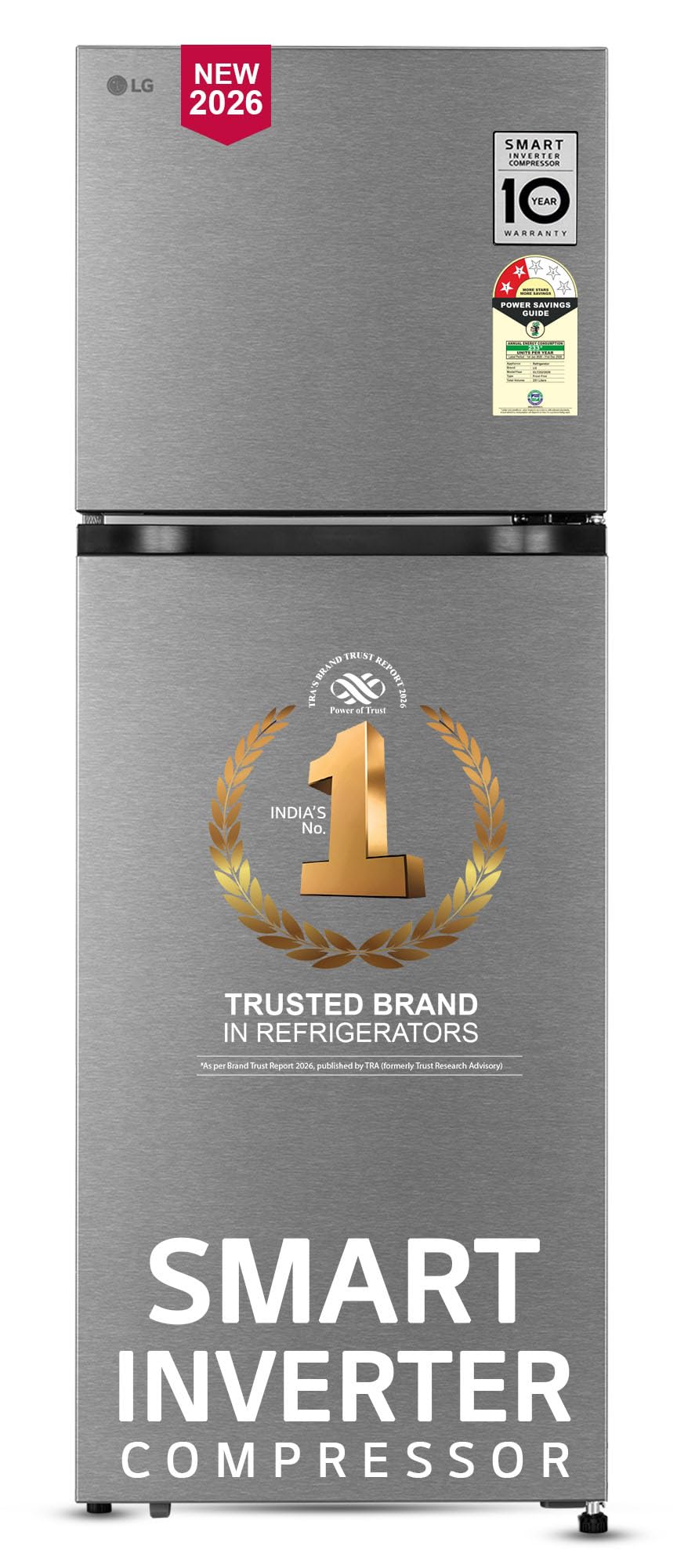 LG 260L 3 Star Frost Free Double Door Refrigerator