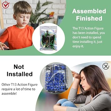 SENROELECTRONAGE T13 Action Figure Assembly Completed, Upgraded 3D Printed T13 Action Figure, The Dummy 13 is Very Suitable for Office Desks and Birthday Cake Decorations