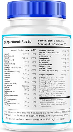 Miniatura 7 de Paquete de 2 pastillas para el cuidado de la vista - Píldoras para el cuidado de la vista 120 cápsulas durante 60 días, cápsulas de cuidado de la