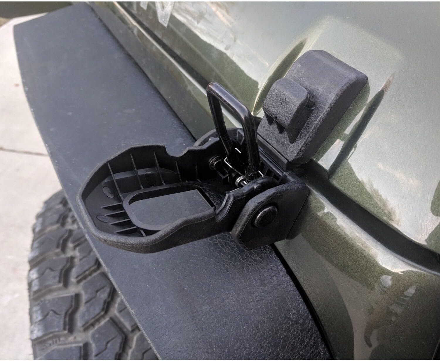 4pcs - Hood Latch Lock Catch Release Kit Assembly Front Left Driver and Right Passenger Side ABS Stainless Steel Black with Bracket Set Bhlcblbkf0Jwjjj for JEEP, Fast delivery