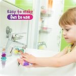 Trousse de préparation de savon à la licorne Dan&Darci - Filles Artisans DIY Âge du projet 6+ Année Vieux Enfants Cadeaux de fille Science STEM Activité Adolescents Cadeau de Pâques Faites vos propres kits Jouets d'artisanat Ages 6 7 8 9 10 11 12 Rose, Rouge