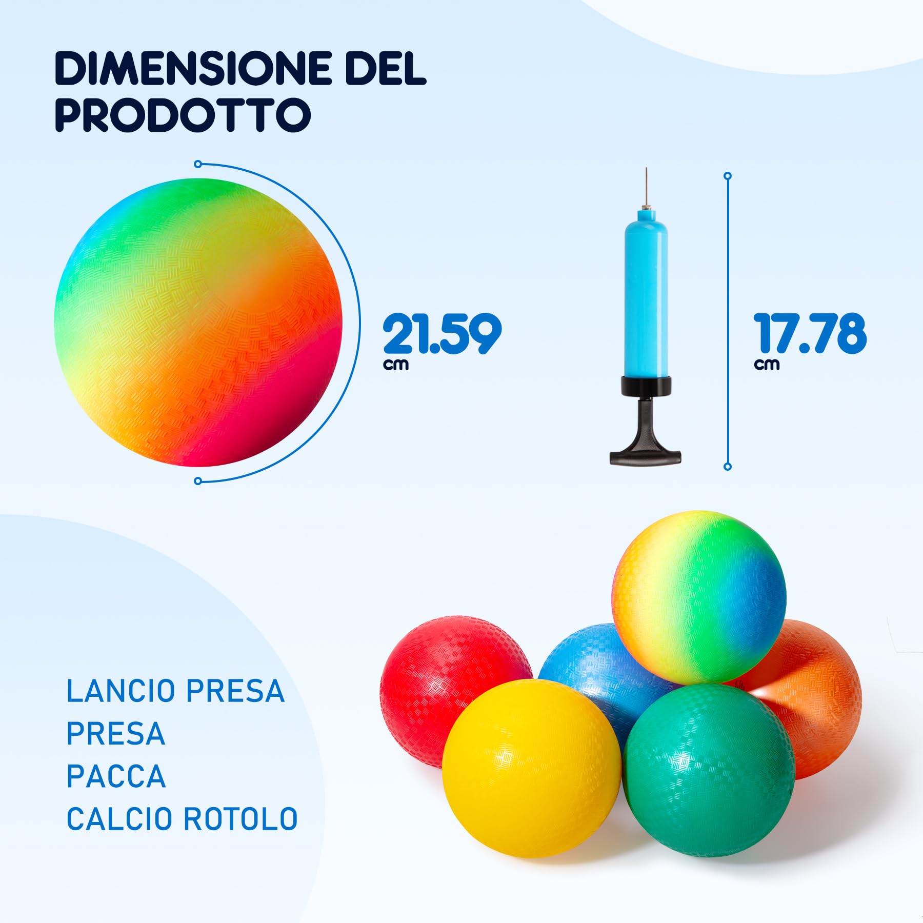 Palla elastica rimbalzante di colore casuale, palla rimbalzante in gomma, giocattolo interattivo