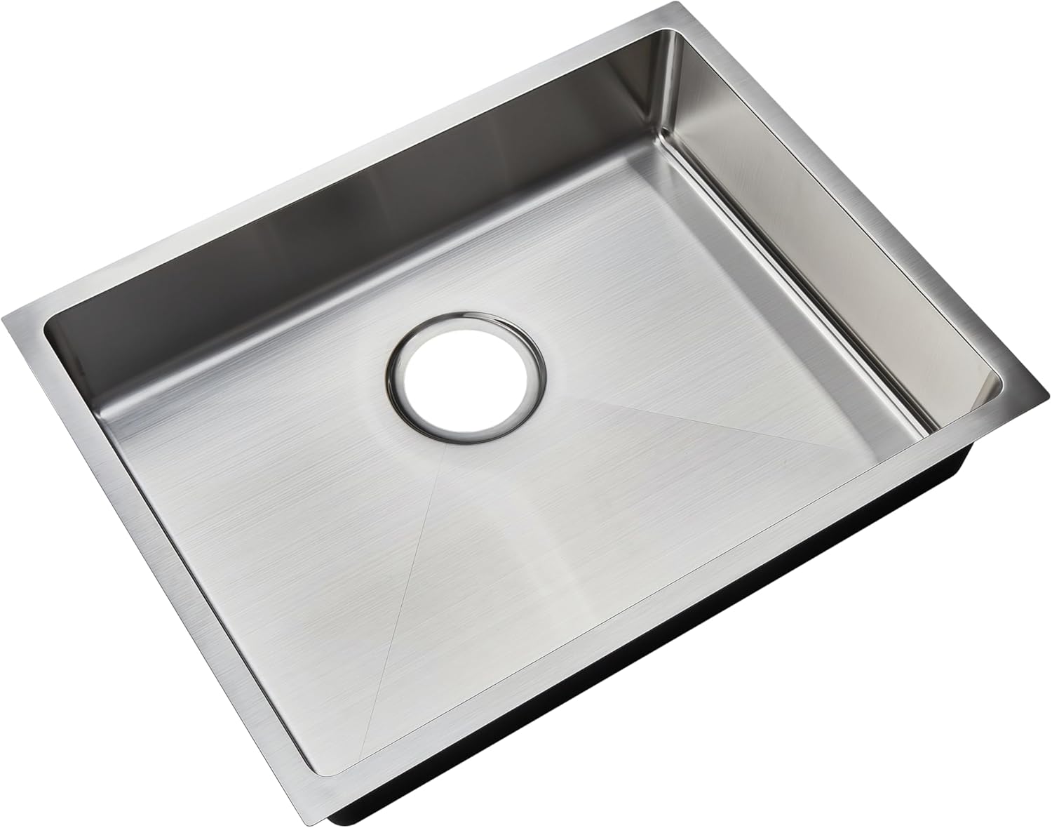 Wells Handcrafted 23-inch 18-gauge Undermount Single Bowl ADA Compliant Stainless Steel Kitchen Sink