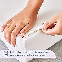 Vista 5 de Almohada de espuma viscoelástica con contorno Sleep Innovations, tamaño estándar, alineación de cabeza, cuello y hombros, para durmientes de lado