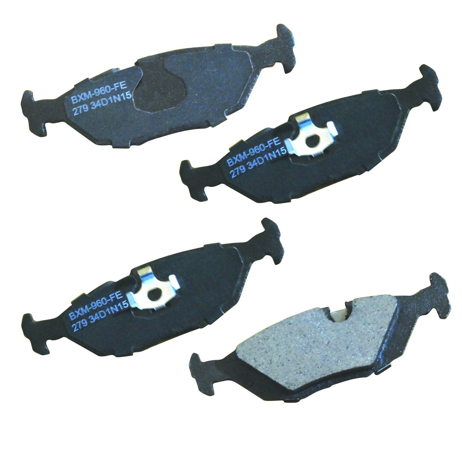 Bendix Premium SBM279 Semi-Metallic Rear Brake Pads for Select Models BMW 318i, 318is, 325, 325e, 325es, 325i, 325is, 325iX, 524td, 528e, 533i, 535i, 633CSi, 635CSi, 735i, L6, L7, M5, M6