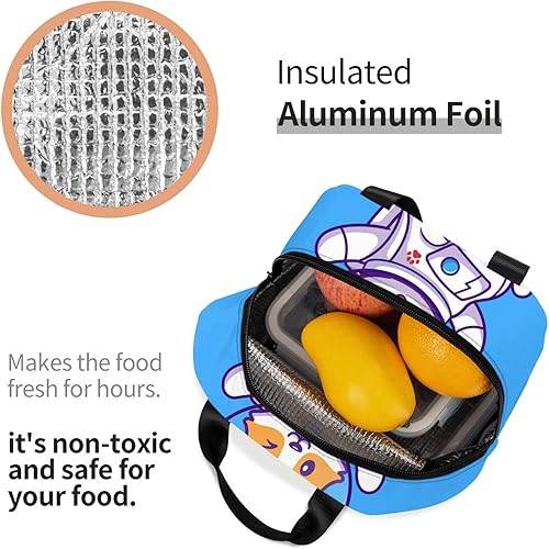 Miniatura 6 de Corgi - Lonchera reutilizable para perros, con aislamiento, a prueba de fugas, con portátil, para mujeres y hombres, para el trabajo, oficina,