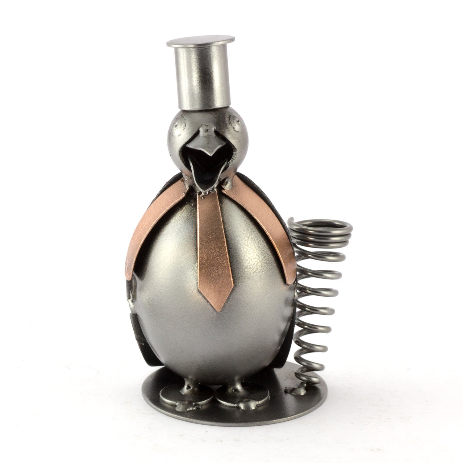 Steelman24 Portapenne Calamitato A Forma Di Omino Con Viti | Soprammobile Metallico Originale | Idea Regalo