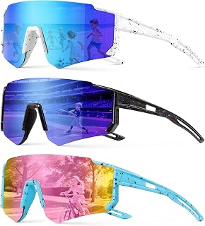 Bziia3PACK Kids Sunglasses Youth Baseball in Pakistan