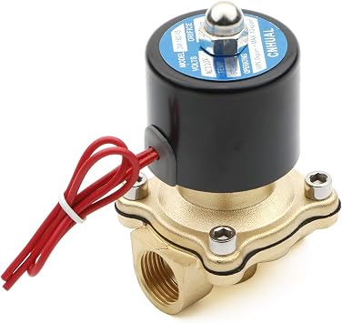 Ellbest 1/2" Electric Solenoid Valve 2W-160-15 AC110V | Brass Valve, NC Normally Closed, for Water, Air, Gas