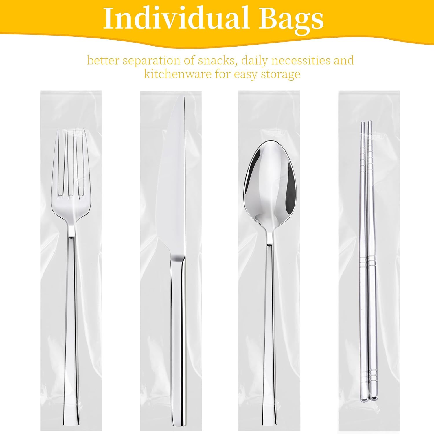 Pretzel Rod Bags 2x10 Inches - 100pcs Clear Self Sealing Cellophane Bags, Resealable Cookie Bag Pretzels Individual Bag 2x10 Inches with Seal for Packaging ICY Candy Treat Popsicle Cookies